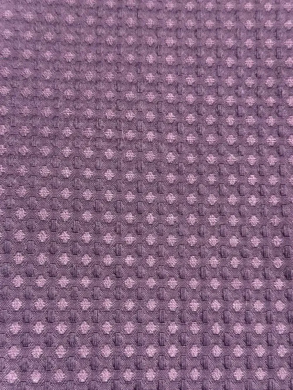 EUTXL Purple Waffle Weave Hookless Shower Curtain with Snap-In Liner